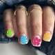 thumbnail image 5 of Juego de 3 placas para estampar uñas con diseños de flores y hojas. Plantillas para uñas con estampado floral ondulado., 5 of 7