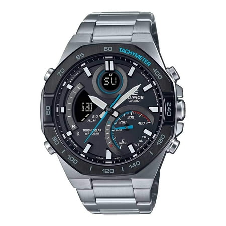 Casio ECB950DB-1A Men's Edifice Silver Bracelet Bluetooth Watch