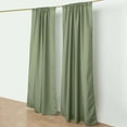 thumbnail image 3 of Efavormart 2 Pack | Eucalyptus Sage Green Polyester Drapery Panels With Rod Pockets, Photography Backdrop Curtains, 5ftx8ft - 130 GSM, 3 of 10