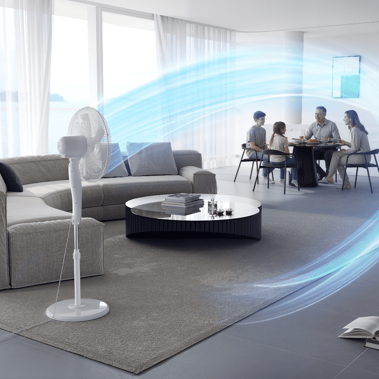 Patbrela 18" Pedestal Fan, Remote, 12-Hour Timer, LED Display photo 7