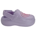 thumbnail image 5 of Barbie Girls' Faux-Fur Lined Sparkle Clogs Color: lilac Size: 9 - 12 months, 5 of 8