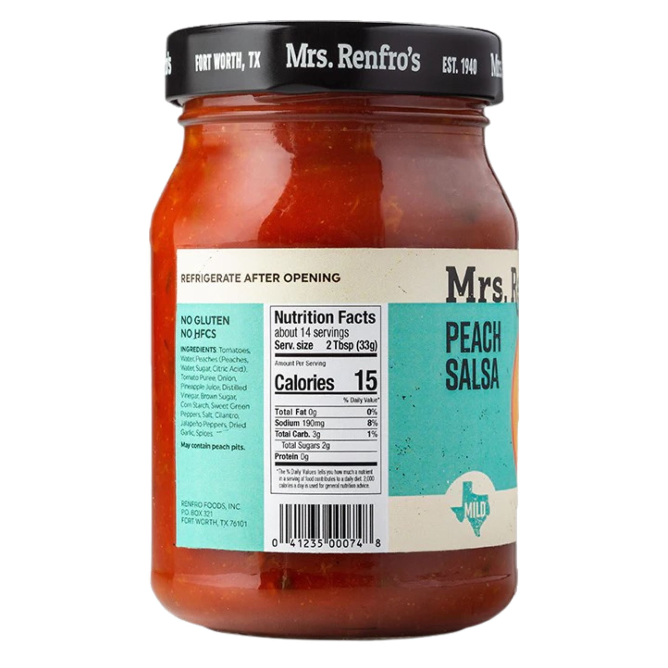 (3 pack) Mrs. Renfro's Peach Salsa, 16 oz
