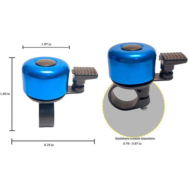 Ciclismo 2x Campanas de bicicleta de metal Seguridad Sonido Alarma Bocina Manillar de bicicleta Anillo de llamada Likrtyny Para estrenar