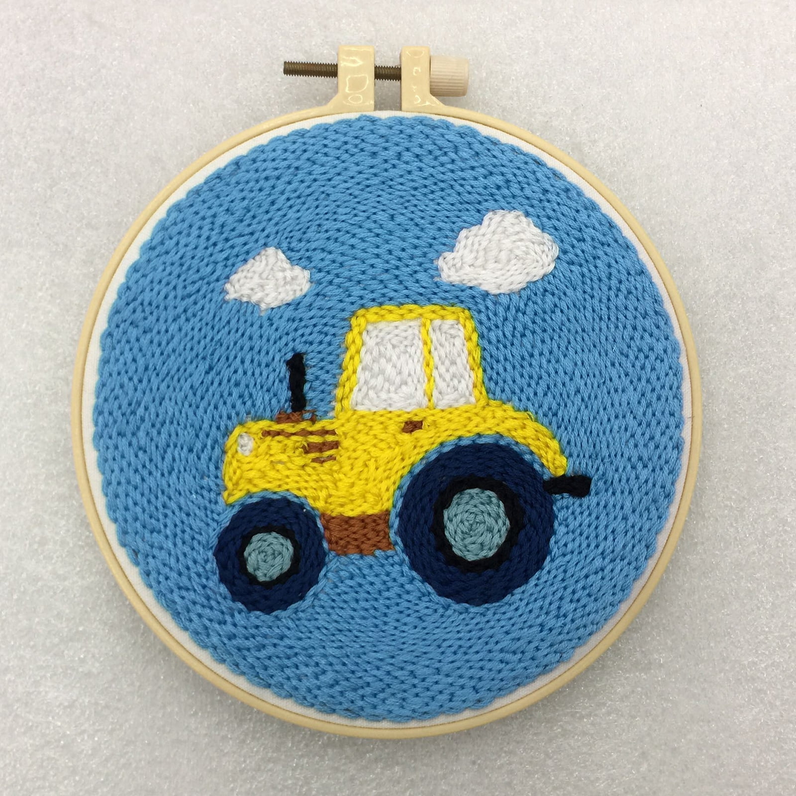 Punch Needle Starter Kits Embrodiery Hoop with Punch Pen Hand Craft Car -  Walmart.com