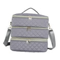 thumbnail image 4 of Gazechimp Carrying Bag Makeup Storage Manicure Tools Travel Nail Polish Organizer Case Gray, 4 of 8