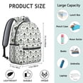 thumbnail image 6 of Pineapple Themed Laptop Backpack - Durable & Stylish for College Students, Large Main Compartment with Side Pockets, Comfortable Carry for Campus Life, 6 of 6