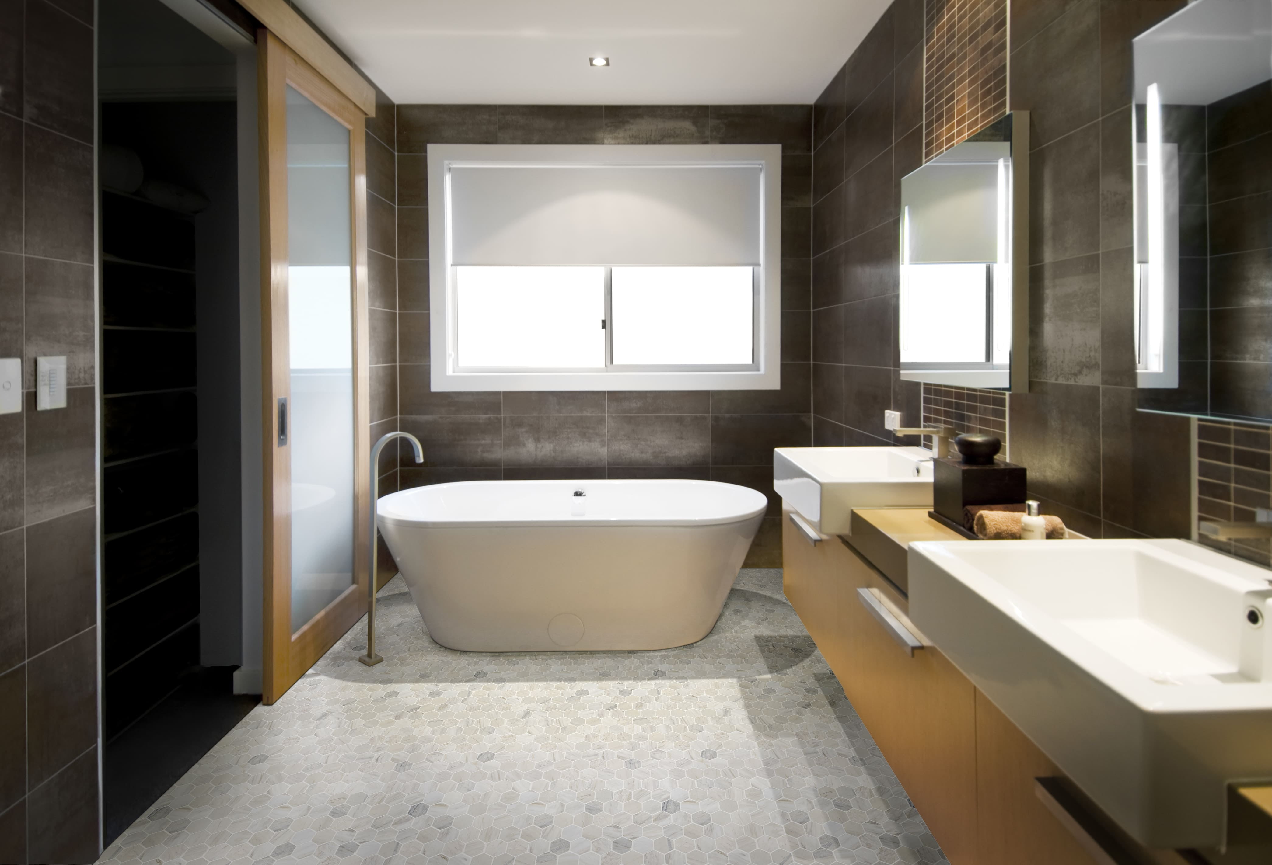 MSI Angora Hexagon Sample Honed Mosaic Marble Floor And Wall Tile
