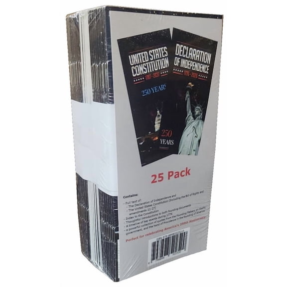 Pocket Declaration & Constitution - 250th Anniversary Edition (25-Pack), (Hardcover)