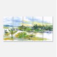 thumbnail image 2 of Autumn Forest and Lake Watercolor - Landscape Canvas Art Print, 2 of 3