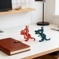 thumbnail image 5 of Skeleton Action Figure 3D Printed Dinosaur Squeeze Toys Accessory Pack Bedroom Decor Green Blue Finish, 5 of 5