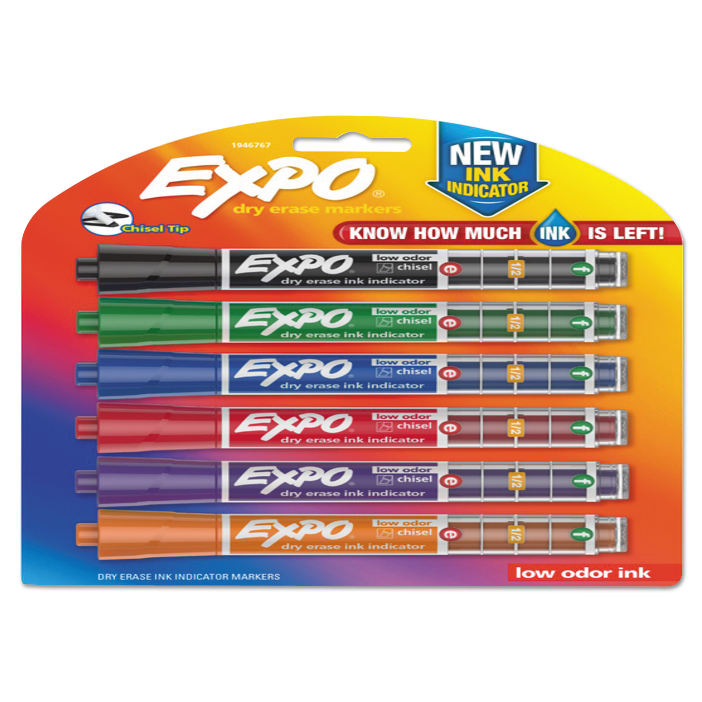 Sanford, SAN1946767, Expo Dry Erase Ink Indicator Marker, 6 / Pack