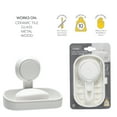thumbnail image 7 of Bath Bliss Plastic Soap Dishes & Holder, White, 7 of 7