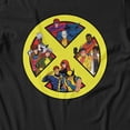 thumbnail image 3 of Marvel X-men 97 D+ Mutant Team Circle Retro Men's T Shirt (Black, S-XXXL), 3 of 4