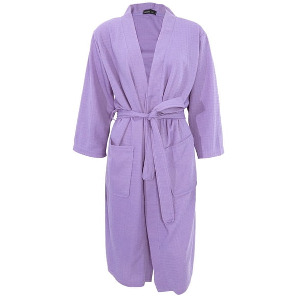 WORGEOUS Bata de ducha túnica túnica spa bata de baño larga salón de salón de salón ducha de ducha xl
