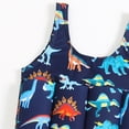 thumbnail image 4 of GYRATEDREAM Boy Girl One Piece Buoyancy Vest Swimsuit 2-6Y Toddler Kids Dinosaur Flotation Swimwear, 4 of 6