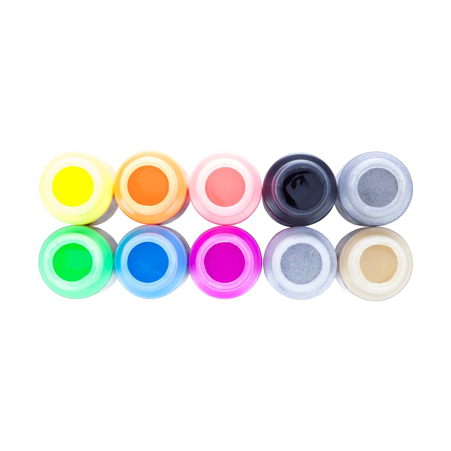 Tulip Brush-On Fabric Paint Set – 10 Pack of 2 fl oz Bottles, Liquid Neon Colors for DIY Crafts & Clothing