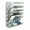 Silver, variant on EasyPAG Wall File Holder 5 Tier Vertical Hanging File Organizer Wall Mount Paper Folder Rack with Bottom Flat Tray for Office and Home,Black