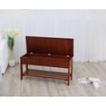 thumbnail image 4 of Roundhill Furniture The Gray Barn Waggoner Solid Wood Shoe Bench with Storage, 4 of 5