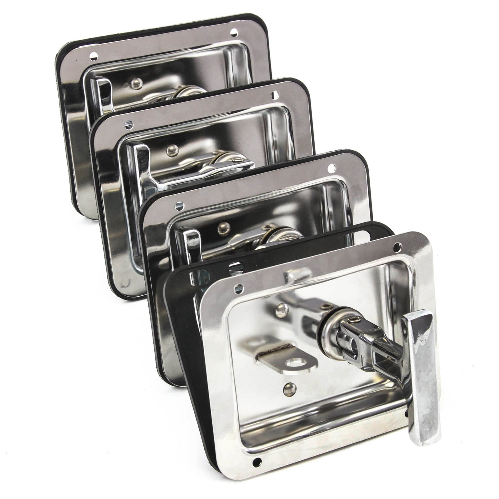 Red Hound Auto 4 Trailer Door Latch THandle Large Lock Stainless Keys