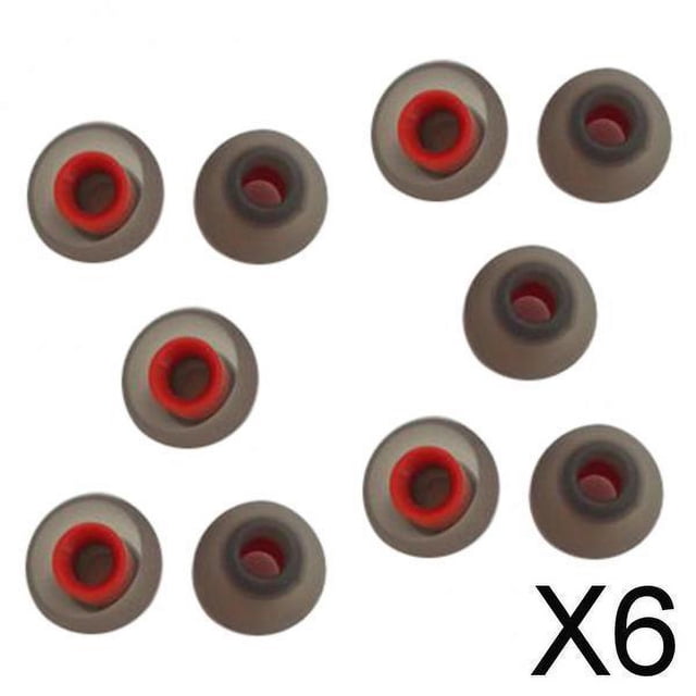 Paquete De 6x10 Auriculares, Tapones Para Los Oídos De Silicona Suave, Reemplazo De La Cubierta De De Los Auriculares