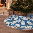 thumbnail image 5 of Fotbe Swan Birds Pattern Christmas Tree Skirt, Tree Skirts Plush Christmas Decorations, Christmas Tree Skirts Xmas Decorations Holiday Party Decor-48", 5 of 6