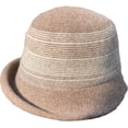 thumbnail image 2 of CoCopeaunts Bucket Hats for Women Thick Wool Cold Proof Keep Warm Winter Roll-up Edge Elegant Round Top Fisherman Hat for Girl, 2 of 8