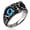 Gold Blue, variant on Personalized Vintage Halloween Owl Stainless Steel Glasses Rings Size 6-13-9-Gold-Green