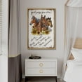 thumbnail image 3 of IDEA4WALL Framed Canvas Print Equestrian-Inspired Divine God Says You Are with Horse Illustrations Wall Art Vintage Relax/Calm Artwork for Living Room, Bedroom, Office - 16"x24" NATURAL, 3 of 5
