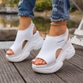 thumbnail image 6 of Elvqul Walking Sandals for Women Ankle Strap Platform Wedge Sandals Open Toe Summer Outdoor Holiday Beach Dressy Casual Womens Shoes, 6 of 9