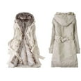 thumbnail image 3 of Women's trench coat with removable faux fur lining, 3 of 8