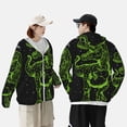 thumbnail image 4 of Gaeub DINOSAUR IN SPACE Men's and Women's UPF 50+ Long-Sleeved Sun Protection Clothing, Fishing Shirt Long Sleeve Zip-X-Large, 4 of 7