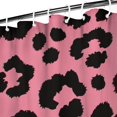 thumbnail image 3 of Pink and Black Of Leopard Print Shower Curtain 36"x72" ,Bathroom Decorative Shower Curtains Set with 12 Hooks,Modern Waterproof Washable Shower Curtain, 3 of 6