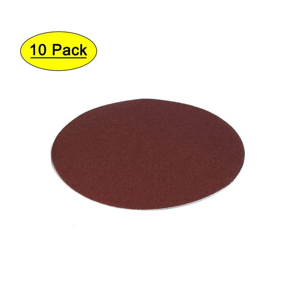 Unique Bargains 7 inch Dia 80 Grits Self-stick Sanding Disc Polishing Pad Sandpaper 10Pcs