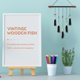 thumbnail image 3 of 2pcs Wooden Painting Hanging Scrolls Painting Frames Painting Posters Hanger, 3 of 3