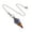 Colorful stone, variant on EXCIXING Natural Stone Pendulums Lazuli Crystal for Reikis Healings and Decors