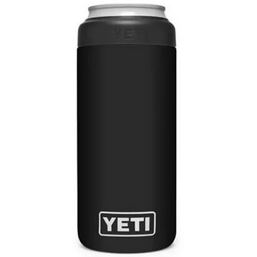 Yeti Rambler Colster Slim 12 Oz. Black Stainless Steel Insulated Drink Holder with Load-And-Lock Gasket