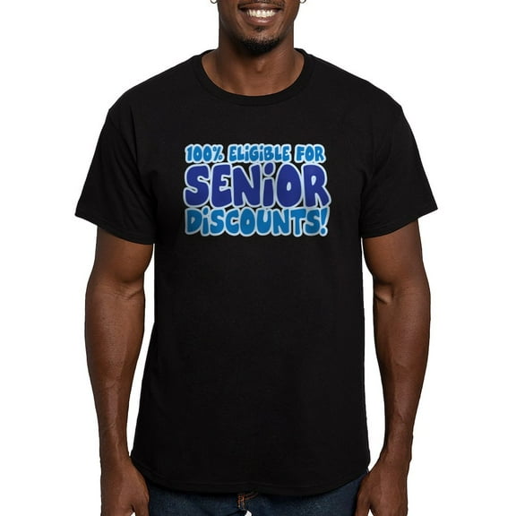 CafePress - ELIGIBLE FOR SENIOR DISCOUNTS! Men's Fitted T Shir - Men's Fitted T-Shirt