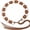 Brown, variant on Womens Boho Braided Belt Western Cowgirl Flower Waist Belt for Dresses, Khaki, 190cm
