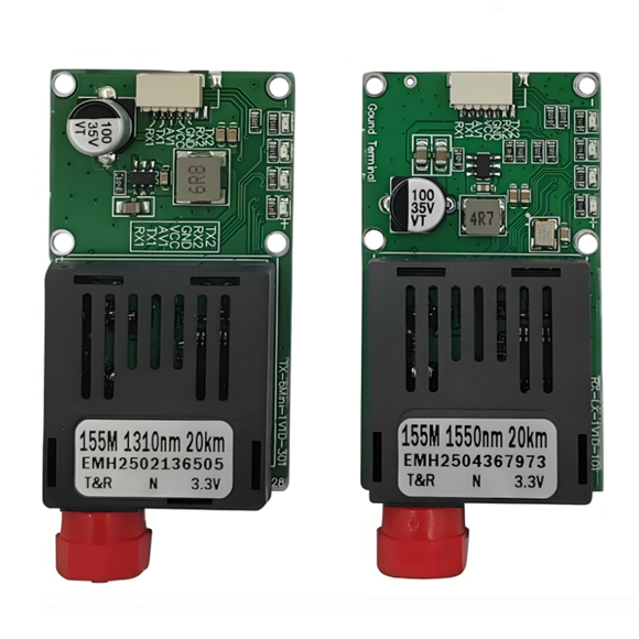 TTL Optical Transceiver Module for-Drone RX/TX/AV/VCC/GND Interface 20KM TTL to Fiber Optical Module Terminal Equipment