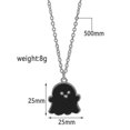 thumbnail image 2 of 2 uds moda europea y americana regalos de Halloween collar de fantasma de dibujos animados collar de accesorios de pareja de Hip Hop, negro, 2 of 5