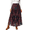 B-Flower, variant on Skirts for Women Fall Chiffon Pleated A-Line Long Skirt Elastic High Waist Swing Tiered Boho Beach Floral Print Maxi Skirts