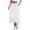 White, variant on Edvintorg Midi Skirts for Women Streetwear Drawstring Elastic Waisted Casual Cargo Skirt with Pockets Summer Fashion Clothing
