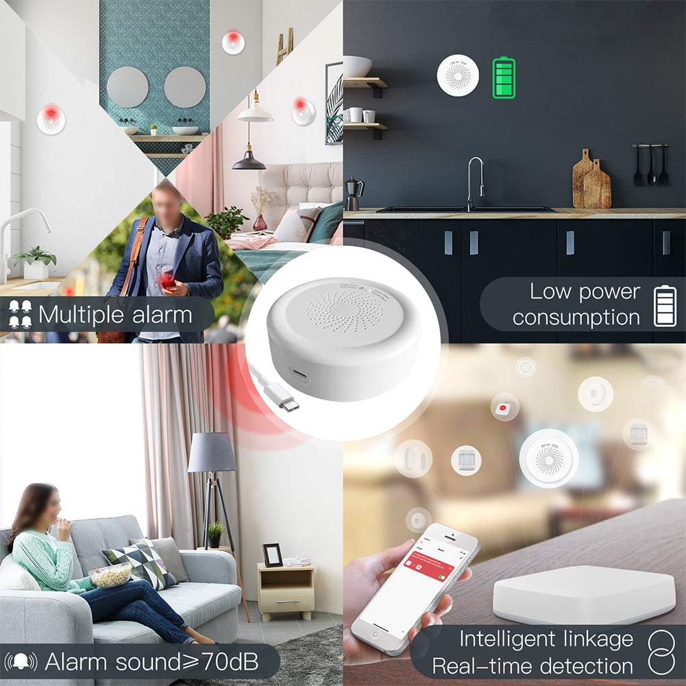 For Zigbee For Tuya Smart Gas Reliable Detector Alarm Detect Natural Leak