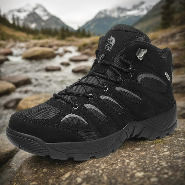 Zapatos Cana Alta Trekking Hombres Botas Senderismo Deportivos Al Aire Libre Impermeables