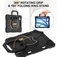 thumbnail image 4 of Dteck with Pencil Holder Case for iPad Air 11 inch 2024,iPad Air 11 inch 2025 Heavy Duty Silicone Case 360 Degree Rotating Handle Stand Cover with Shoulder Strap for iPad Air 11" M2/M3 ,Black, 4 of 9