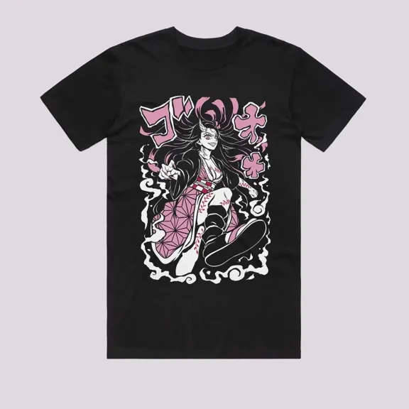 Reprint Rare Anime Cute Demon Nezuko T-Shirt Size S-5XL, Gift For Friends, For Kids
