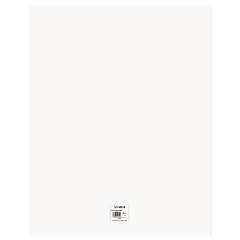 Pen+gear Premium Heavyweight Poster Board with Glitter Frame - White - 22 x 28 in