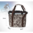thumbnail image 2 of Cesta para bicicleta Manillar Portaequipajes para bicicleta Bolsa para andar en bicicleta Bolsa para portaequipajes delantera para bicicleta de ciclo Bolsa-Cesta móvil negra, 36 CM * 26 CM * 24 CM, letras grises ER, 2 of 5