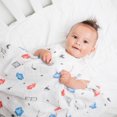 thumbnail image 2 of Lulujo - Baby Muslin Cotton Swaddle Blanket, Nursing/Stroller Cover, 2 of 5