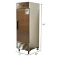 thumbnail image 3 of Cooler Depot 27in. 23 Cu.ft Commercial Reach-In Upright Refrigerator, Stainless Steel, 3 of 13